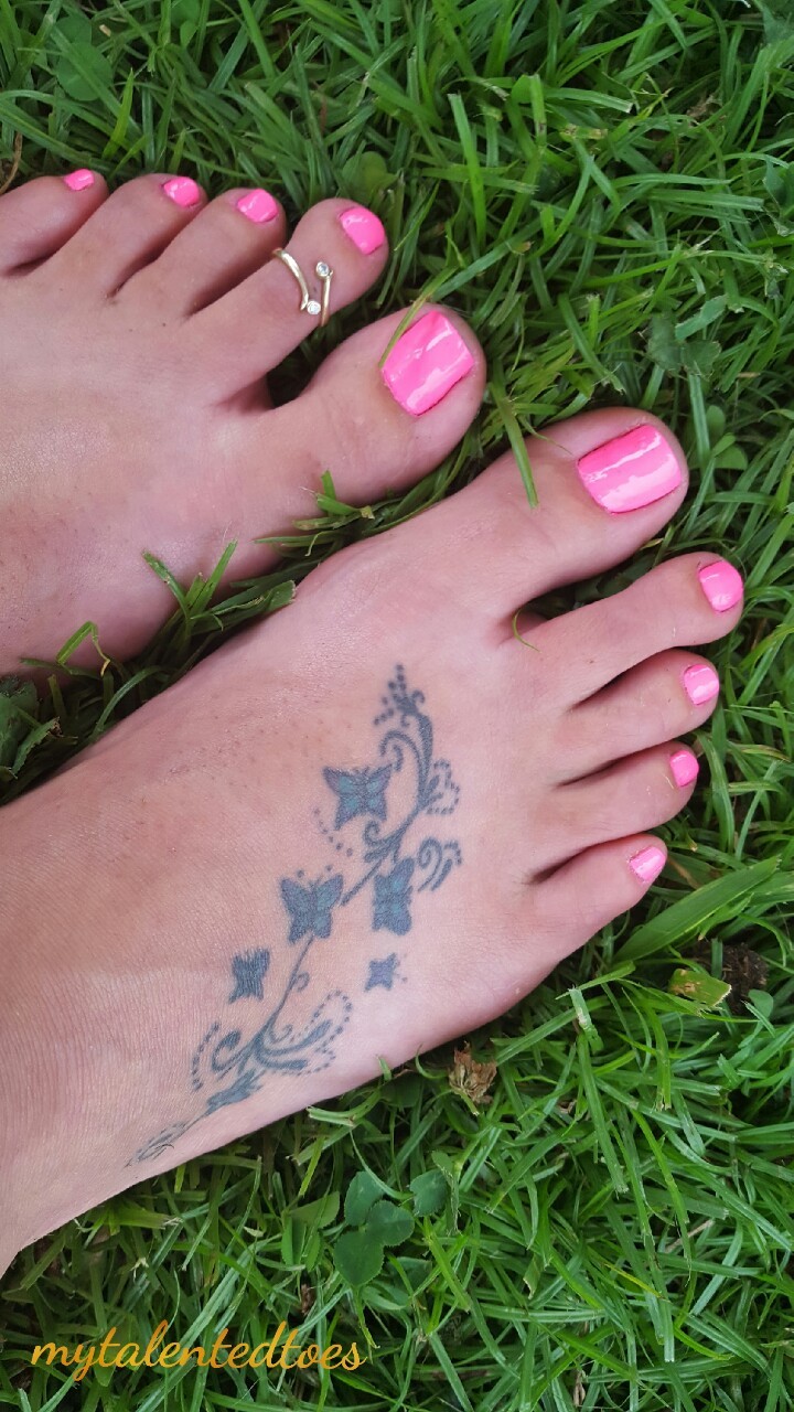Hot Pink For The Hubby Its One Of His Favorite Feet