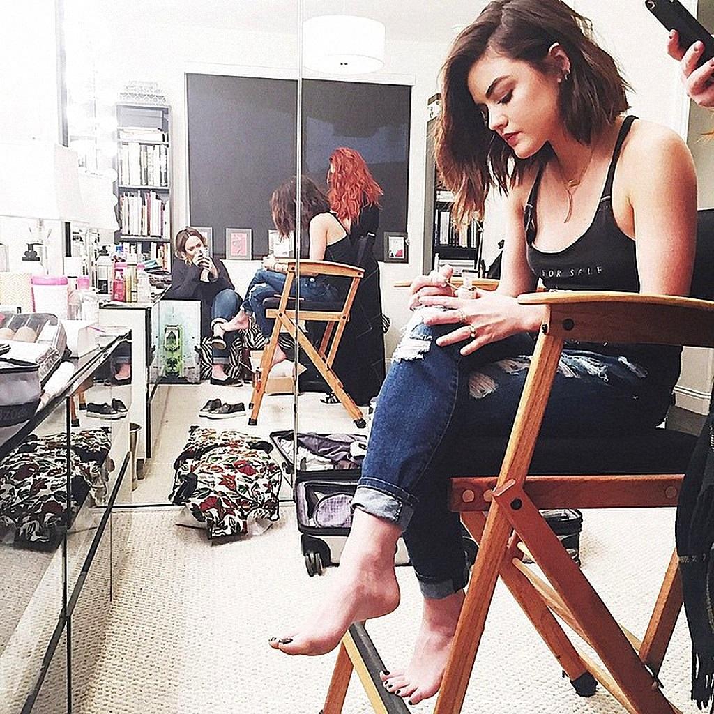 Lucy Hale Toes Fee