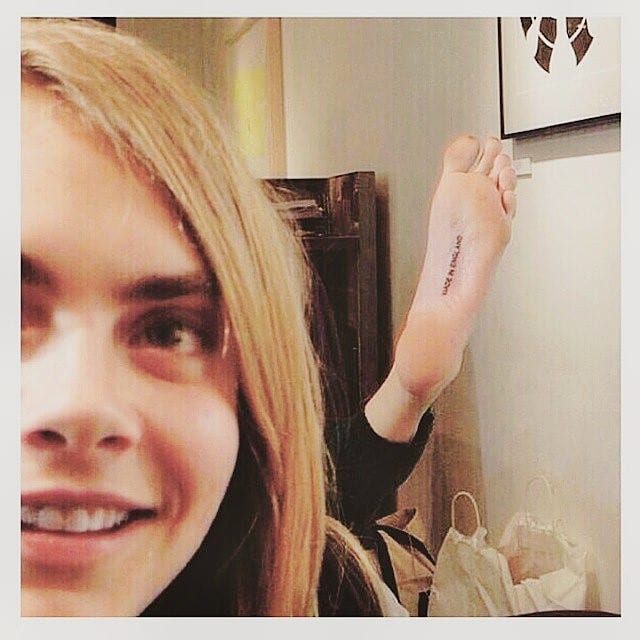 Cara Delevingne Feet In The Pos