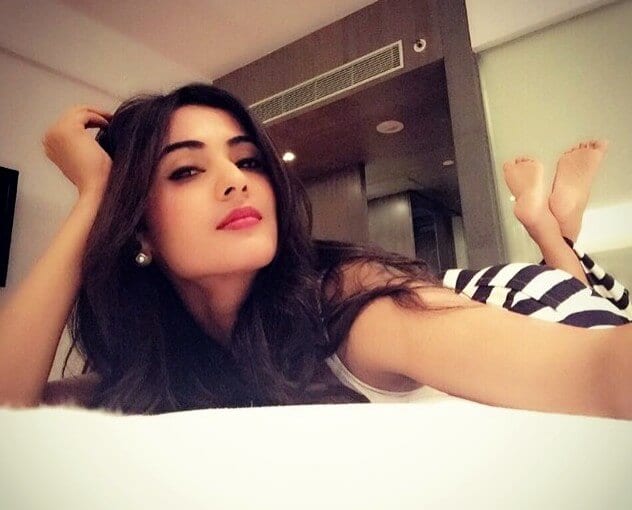 Sonal Chauhan Feet In The Pos