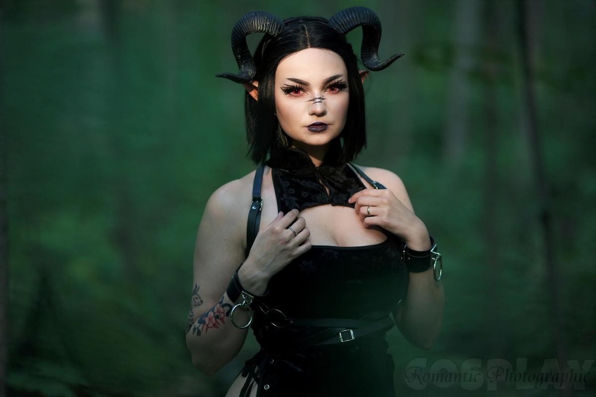Gaby Cosplays Forest Succubus O